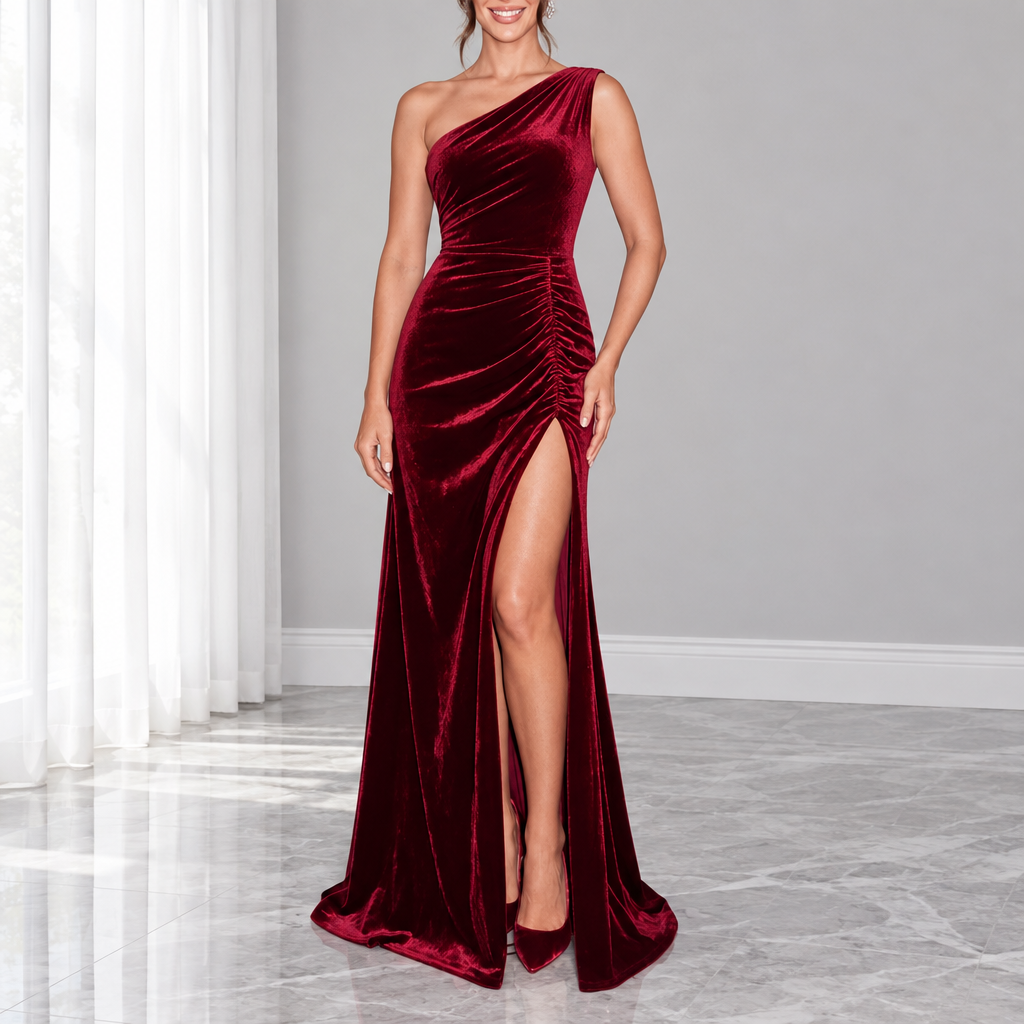 Women's Solid-Colour Dress