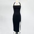 Women's Backless Halter Dress